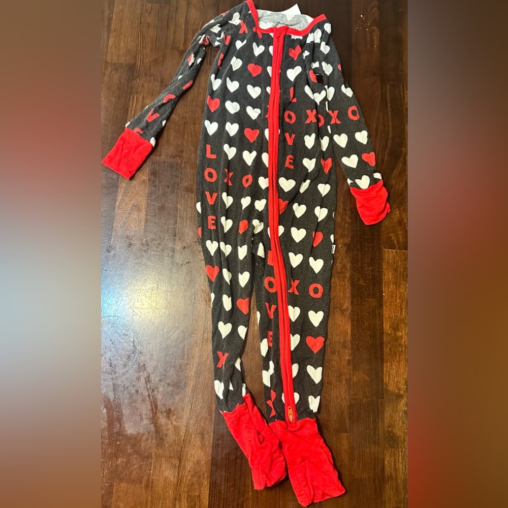 Little sleepies heart pajamas